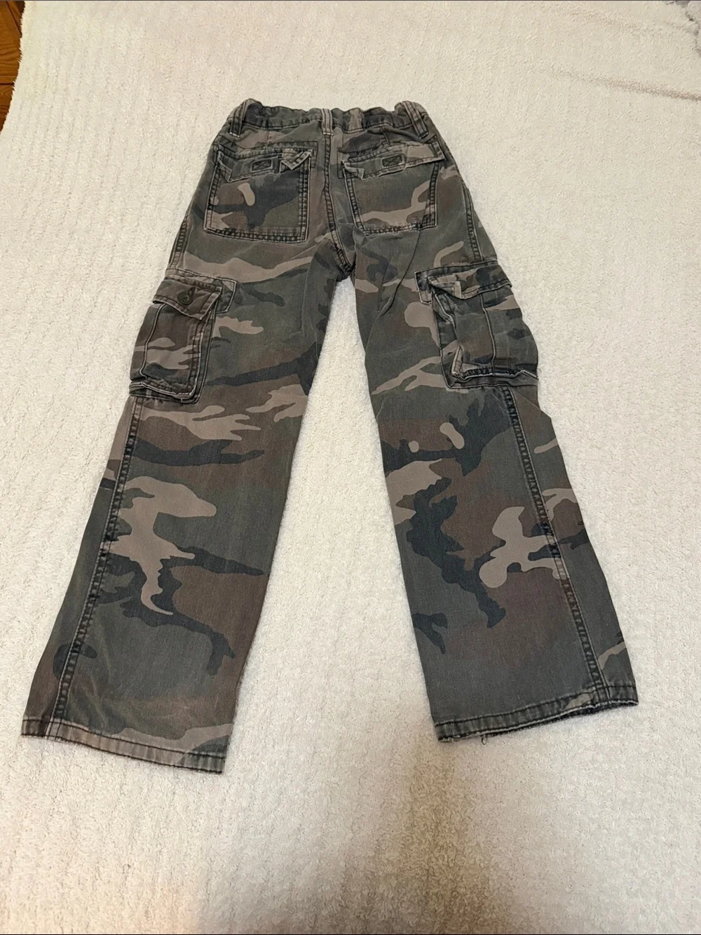 Old Navy Boys Camo Cargo Pants - Green & Brown